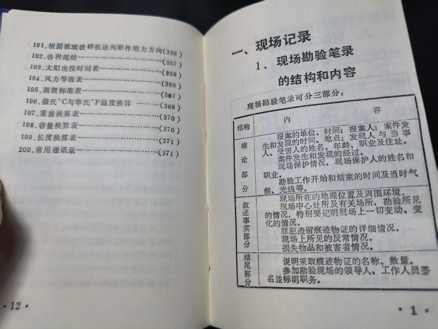 云宸嘉赏-勋臻佳藏四月精品甄选场次（低佣 一元一手） 《现场勘验手册》图多-表格多  资料全 详细的历史研究资料  出COS外拍必备