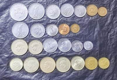 北京马甸外国币专卖第149期，外国币专场，陆续上拍，欢迎关注 - 土耳其24枚