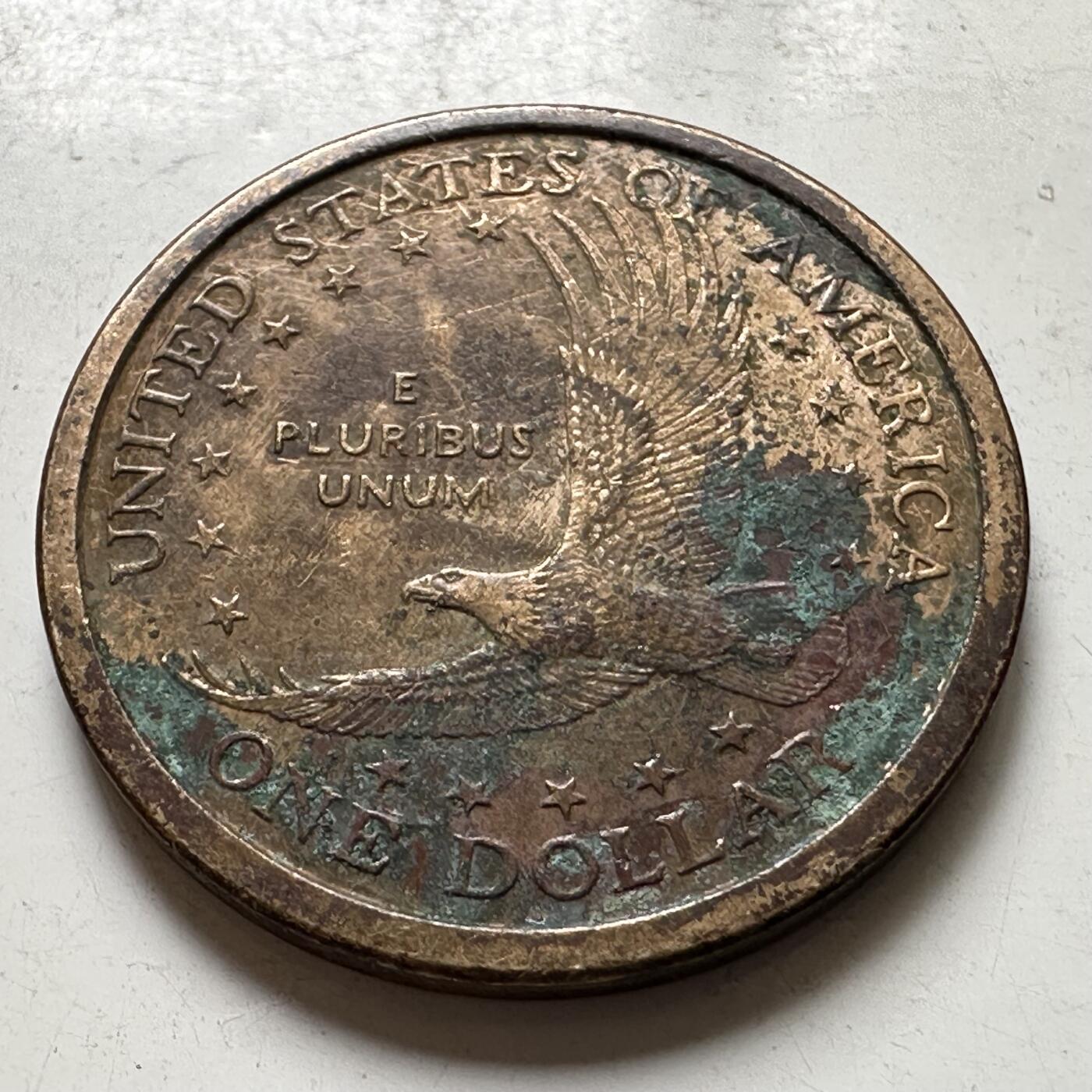 🌹外币初藏🌹🐯2026年第37场   每周二四六晚8️⃣点 接代拍 美国 2000年 萨卡加维亚  飞鹰1美元