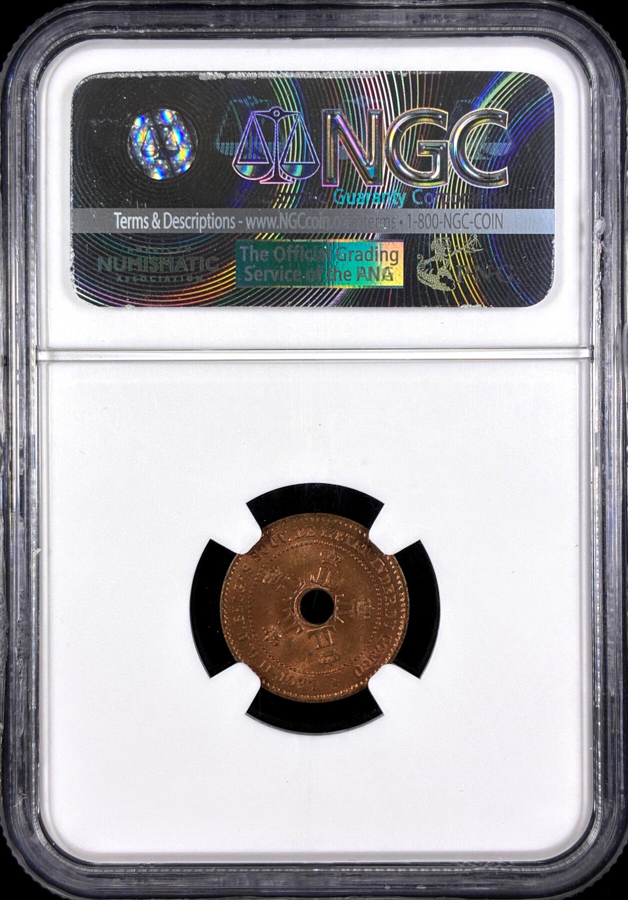 【雨安】【直播拍卖】【第0131期-评级币章】2026-04-04 周六 19:30 (金价1060, 银价18.08)  [评级非洲] Belgian Congo 比属刚果 1分 1888年  NGC-MS64