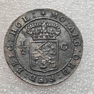  【淘币小摊】限时拍第八百九十二拍   教皇国塞舌尔加纳危地马拉场    每周一统一发货 - 荷属巴达维亚1802年1/2盾银币 km82