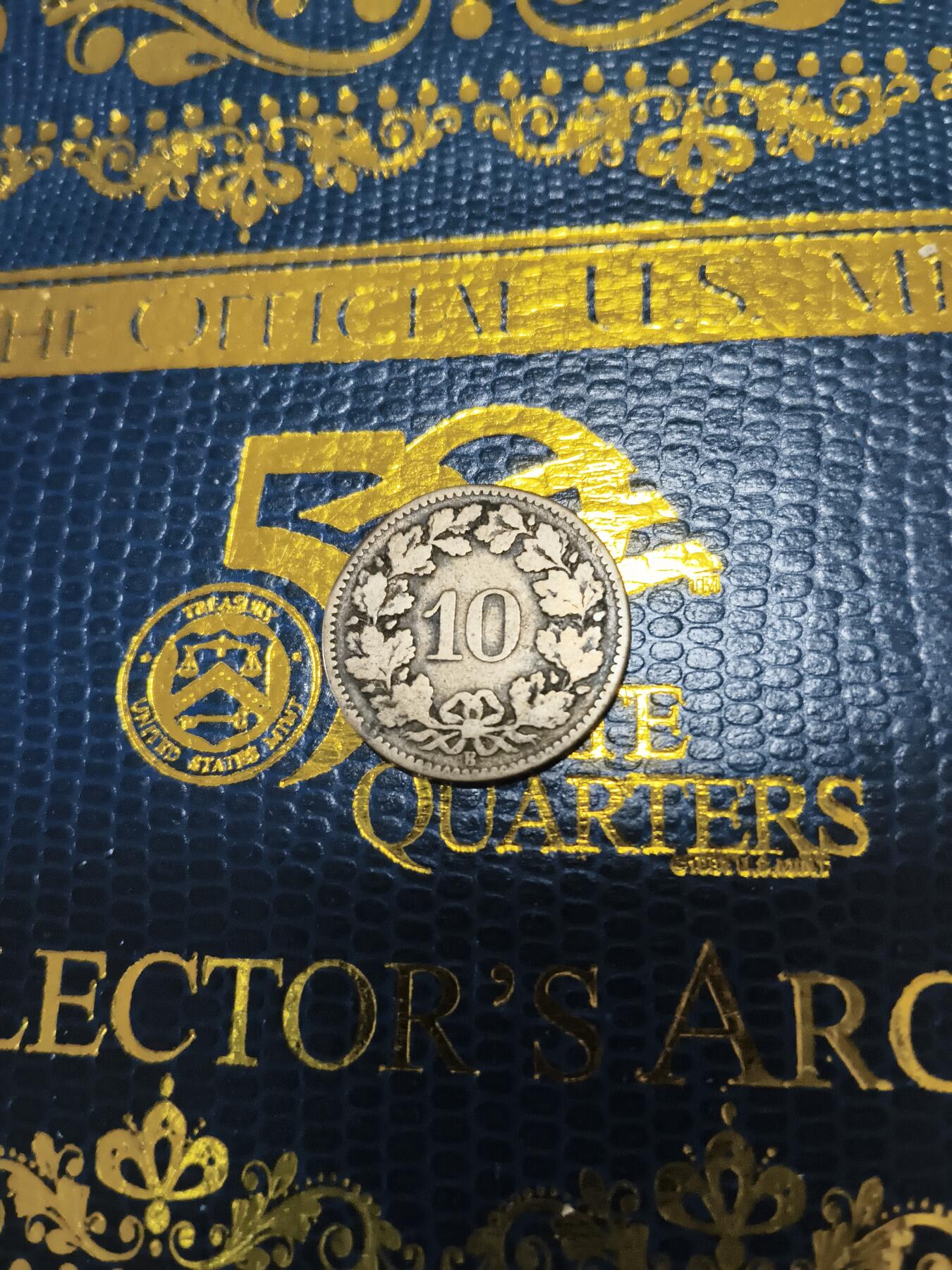 长老汇马年精选第十五场拍卖 1873瑞士10生丁银币，少见，克书F12分28美金