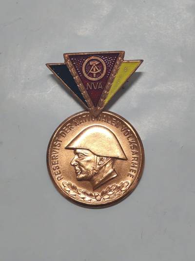 韵星假日军品类拍卖第51期  -- Rimey Holidays Militaria Auction 51 - 民主德国铜级人民军预备役优秀服务奖章