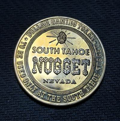 外国优质银币克朗币纪念章，每周六晚九点倒数截拍，满百包邮可寄存，持续收拍 - 精制美国1965 年内华达州南太浩湖1美元代币