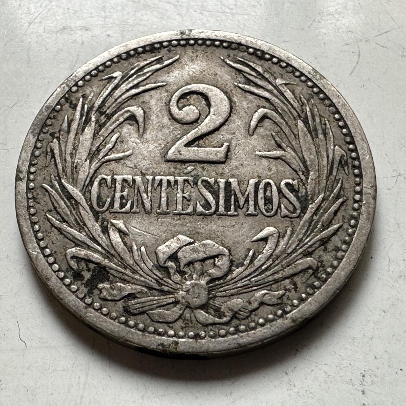 🌹外币初藏🌹🐯2026年第37场   每周二四六晚8️⃣点 接代拍 乌拉圭1909年2分