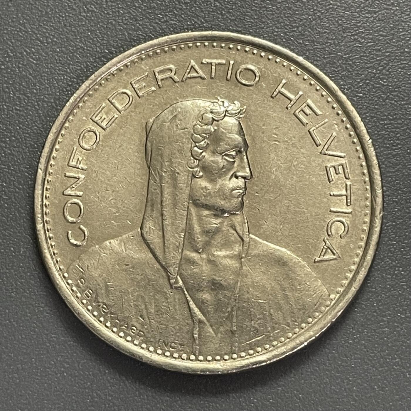 回流0405 瑞士1968年5法郎