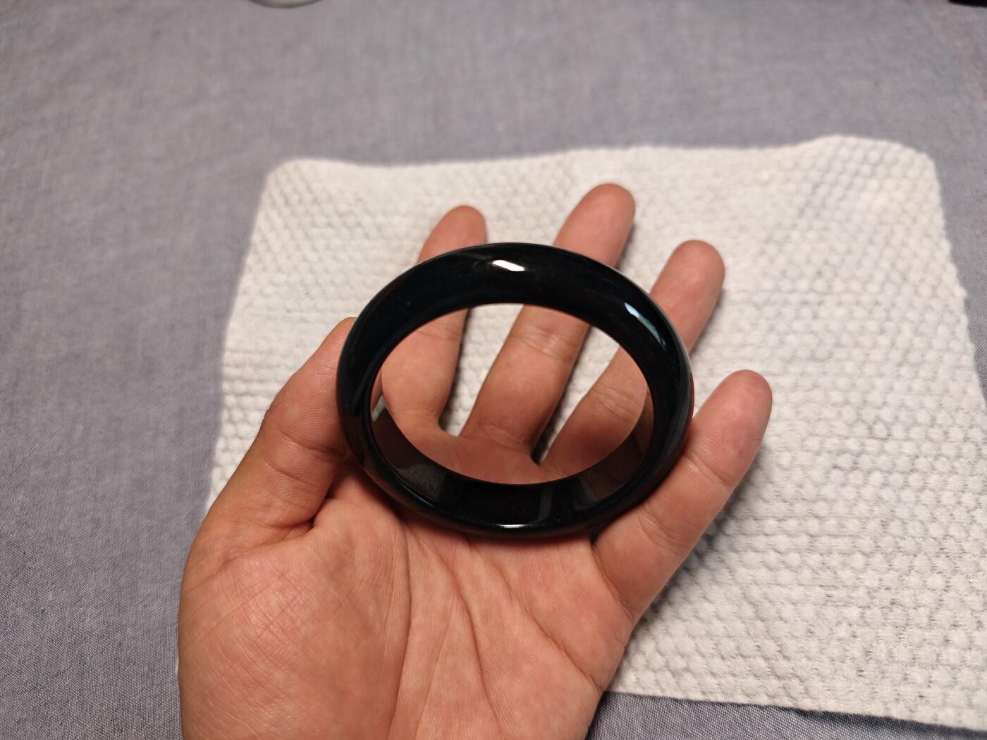  天然A货墨翠手镯