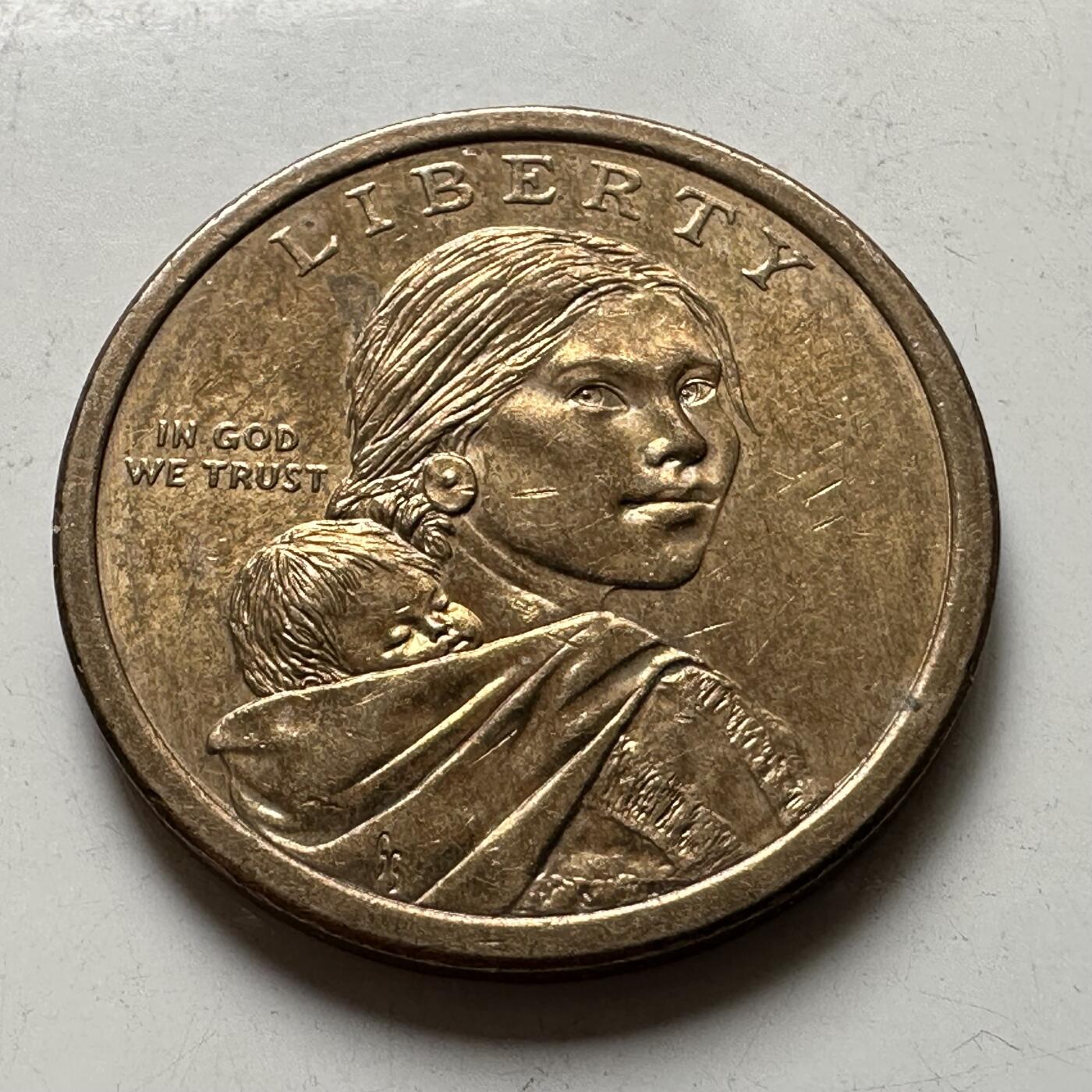 🌹外币初藏🌹🐯2026年第37场   每周二四六晚8️⃣点 接代拍 美国 2010年 萨卡加维亚 和平法主题 1美元