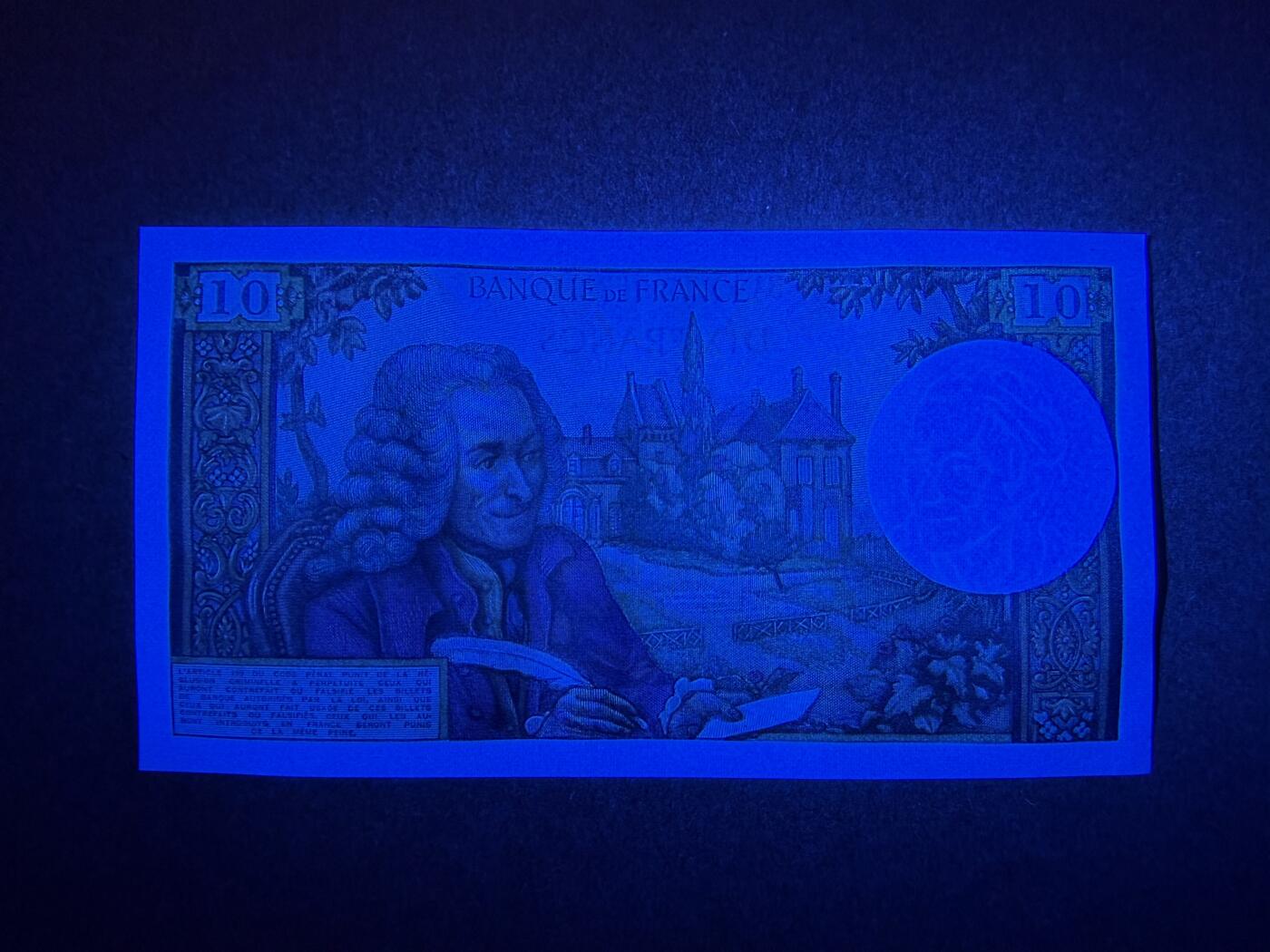 《愛美收藏》第239期-4.5周日外币黄金场  法国10法郎 UNC 1972年 法国作家伏尔泰