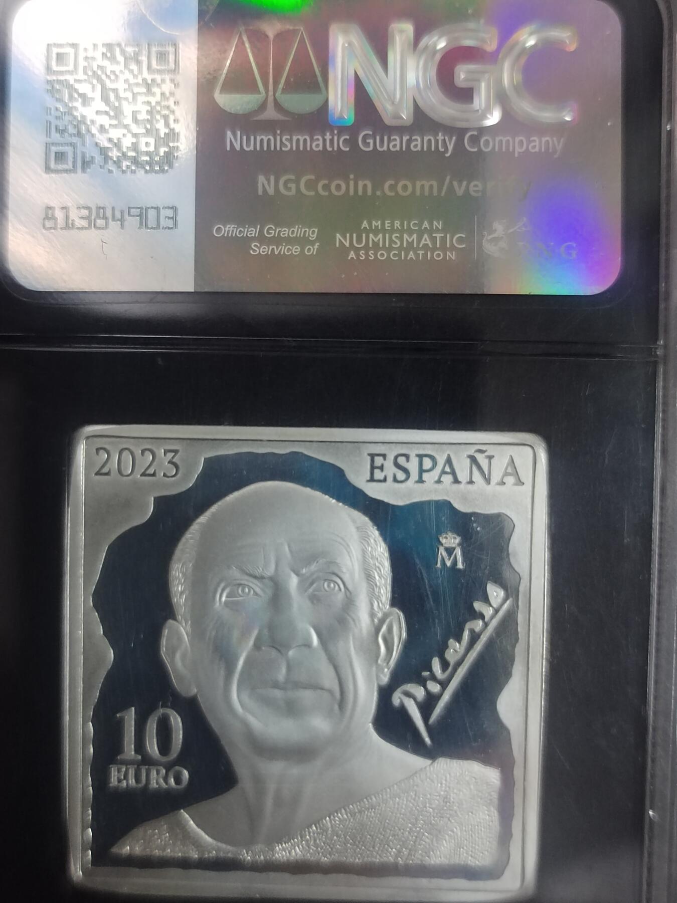 毕加索10欧元纪念银币