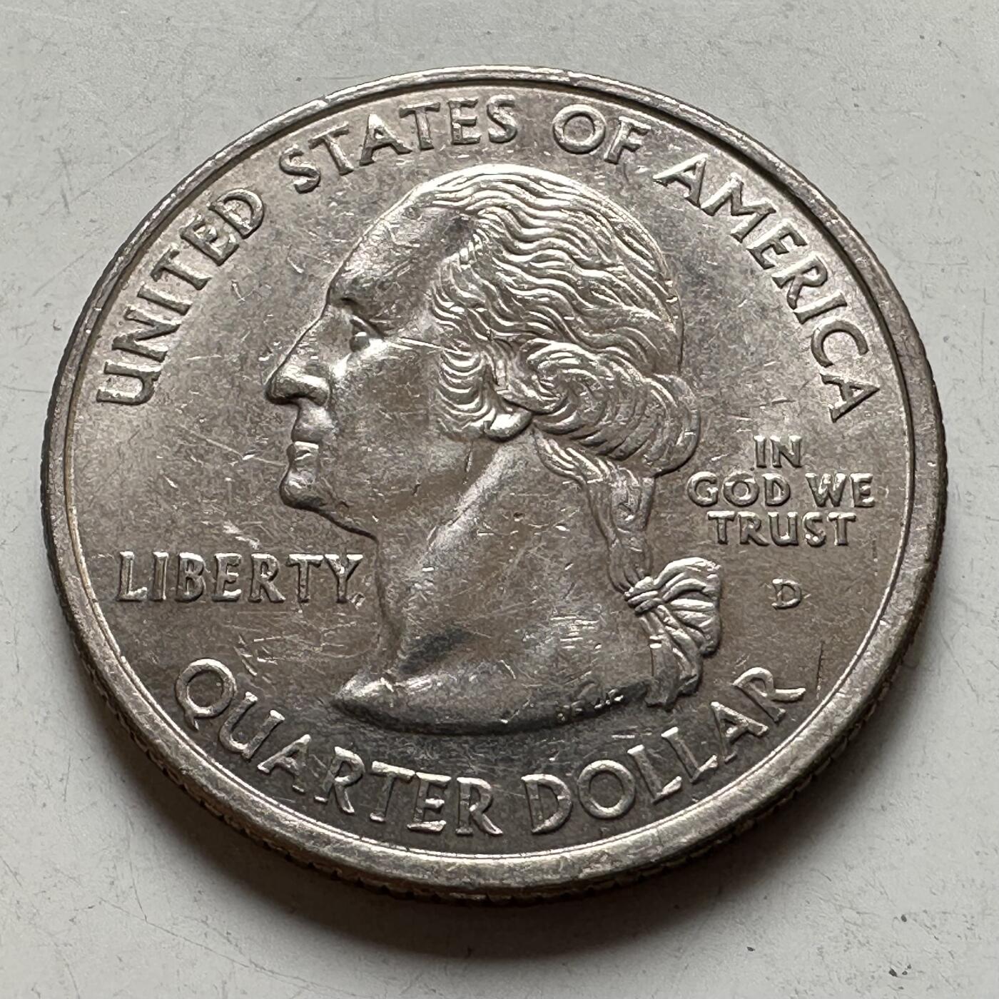 🌹外币初藏🌹🐯2026年第37场   每周二四六晚8️⃣点 接代拍 美国2001年纽约州25分纪念币