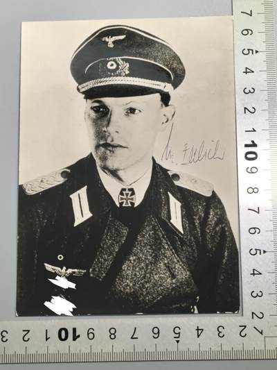 小驴勋章奖章收藏4月4日周六晚六点拍卖（珍爱和平，收藏战争，铭记历史，勿忘国耻，忠党爱国。有偿代拍，送拍规则在简介最后，参拍须阅读规则后再参拍，关系到运费包装发货时效真假辨别等关键信息，拍卖时不再发原图，看大图店主微信码在拍卖店铺介绍里） - 王牌大德师装甲燧发枪团团长Max Fa bich战后亲笔签名