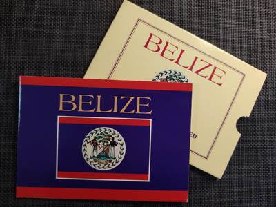 布加迪🐬～世界钱币(上海)🌾第 285 期 /  各国套币和散币 - 伯利兹🇧🇿 1992年 6枚卡册套币