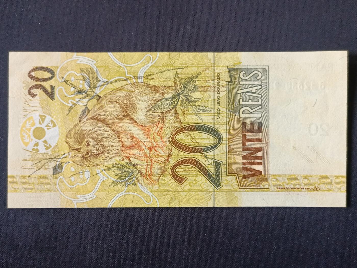 【游宝拍卖】丙午马年第20期 周六截拍 巴西-20雷亚尔【BA冠 无47永恒号 3283002386 全新UNC】