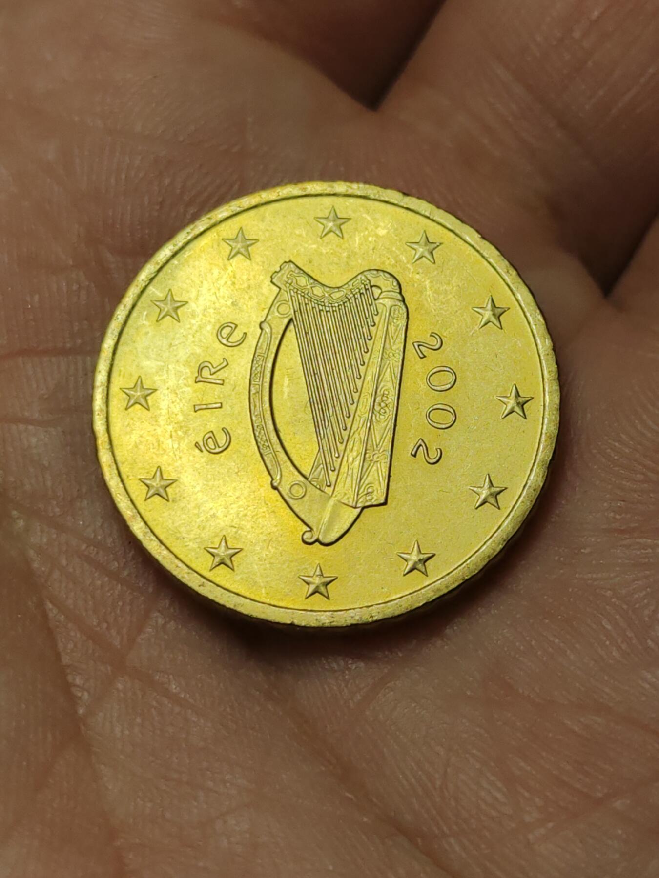 2026年第四十场(总第二百零九场）外国好品散币场(免佣金) 爱尔兰🇮🇪2002年50欧分(第一版欧洲地图，首发年)