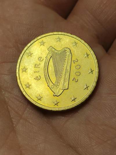 2026年第四十场(总第二百零九场）外国好品散币场(免佣金) - 爱尔兰🇮🇪2002年50欧分(第一版欧洲地图，首发年)