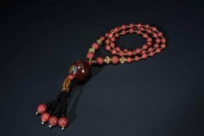 上海都达杂项专场103【全场包邮】  红色毛衣链66-262