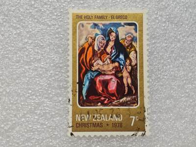  【淘币小摊】限时拍第八百九十一拍  外国老邮票 印花税票 火花纸品场    每周一统一发货 - 新西兰1978年宗教题材邮票