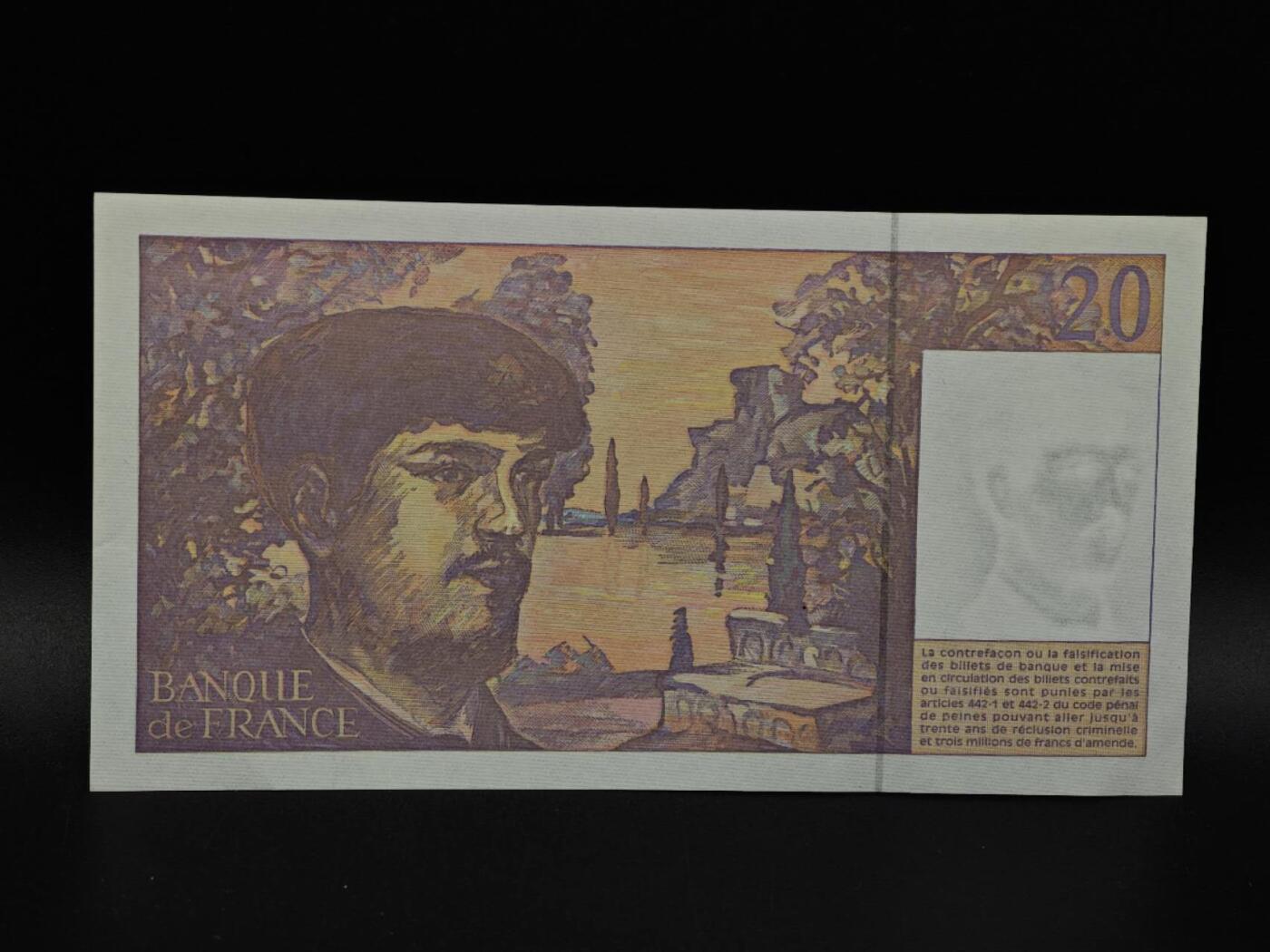  【淘币小摊】限时拍第八百九十拍   纸币场    每周一统一发货 法国1997年20法郎纸币