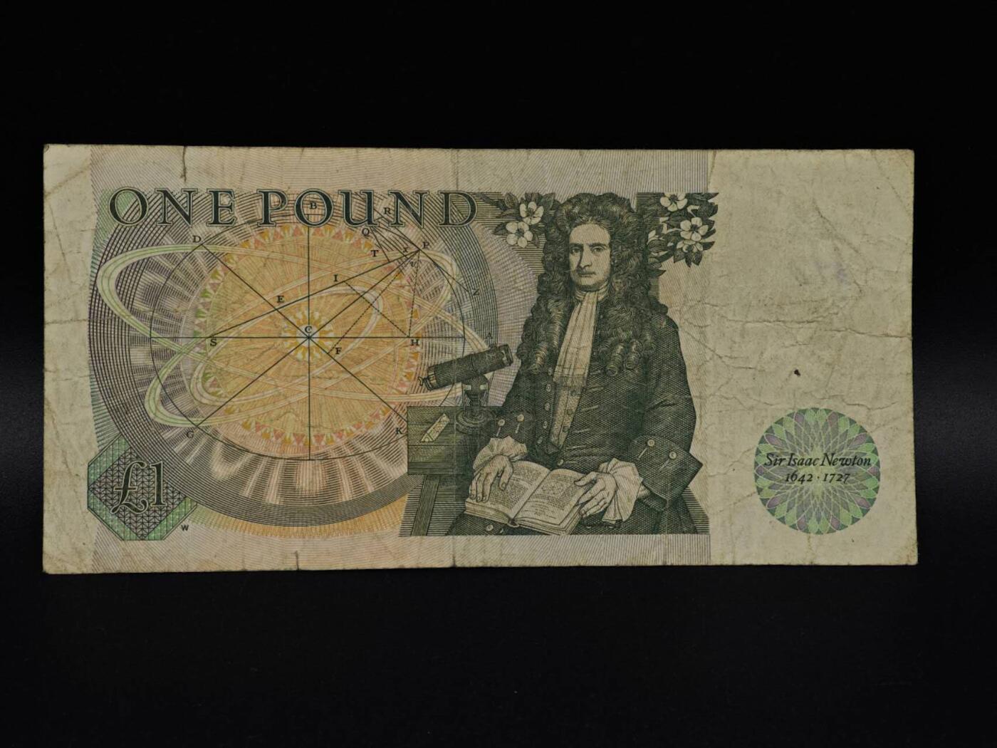  【淘币小摊】限时拍第八百九十拍   纸币场    每周一统一发货 英国英格兰银行1镑纸币【有折】