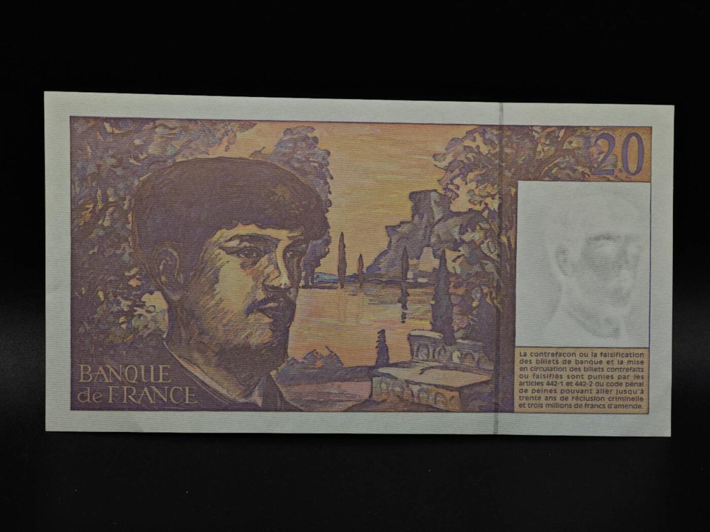  【淘币小摊】限时拍第八百九十拍   纸币场    每周一统一发货 法国1997年20法郎纸币