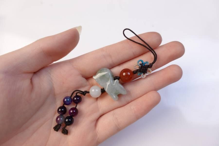 上海都达杂项专场七十二【全场包邮】 天然翡翠《生肖鼠》挂件68-129