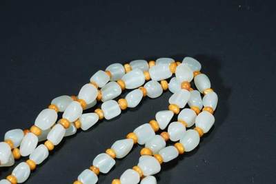 上海都达杂项专场103【全场包邮】  天然和田玉随形项链66-258