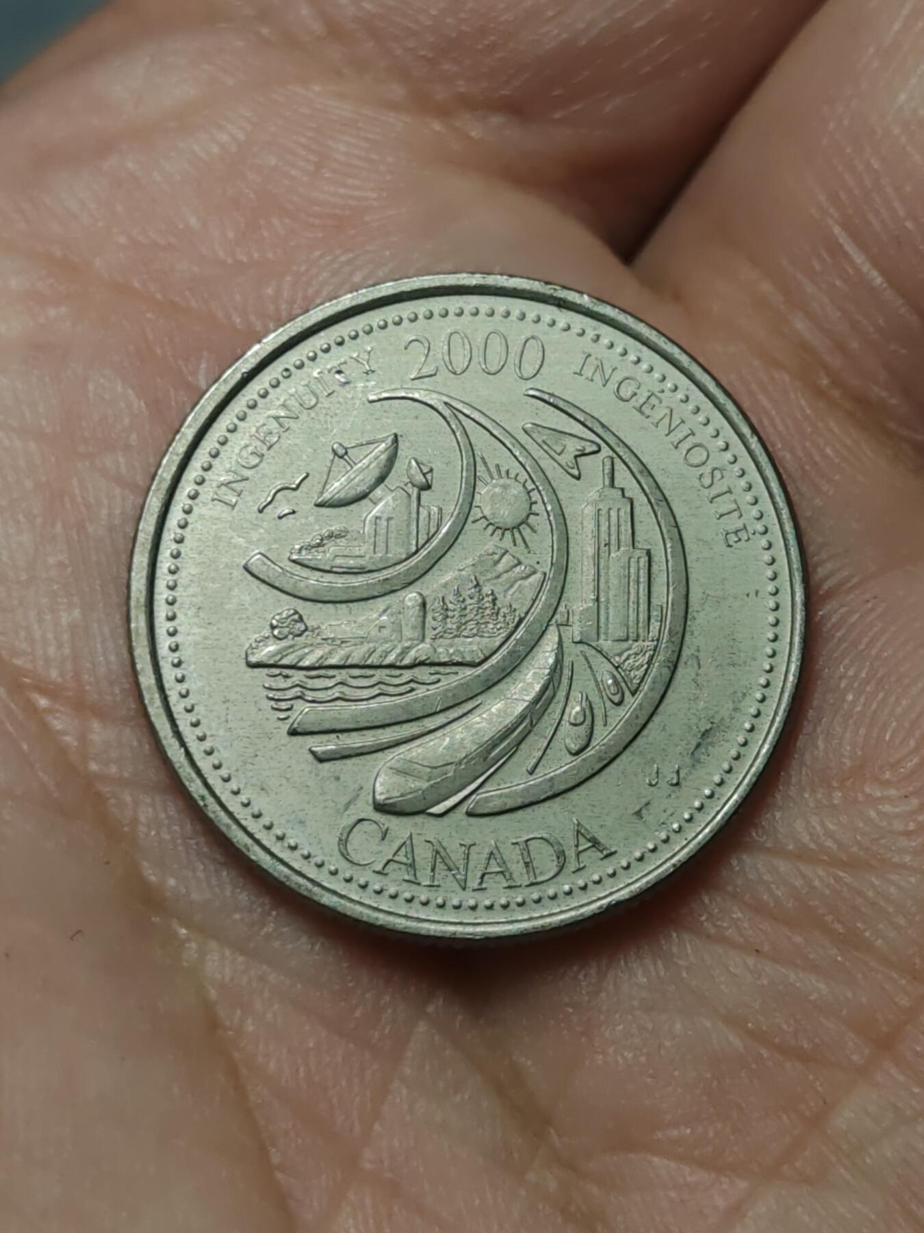 2026年第四十场(总第二百零九场）外国好品散币场(免佣金) 加拿大🇨🇦2000年25分(千禧年纪念币，创新主题)