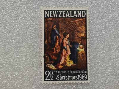  【淘币小摊】限时拍第八百九十一拍  外国老邮票 印花税票 火花纸品场    每周一统一发货 - 新西兰1969年宗教题材邮票全新未使用