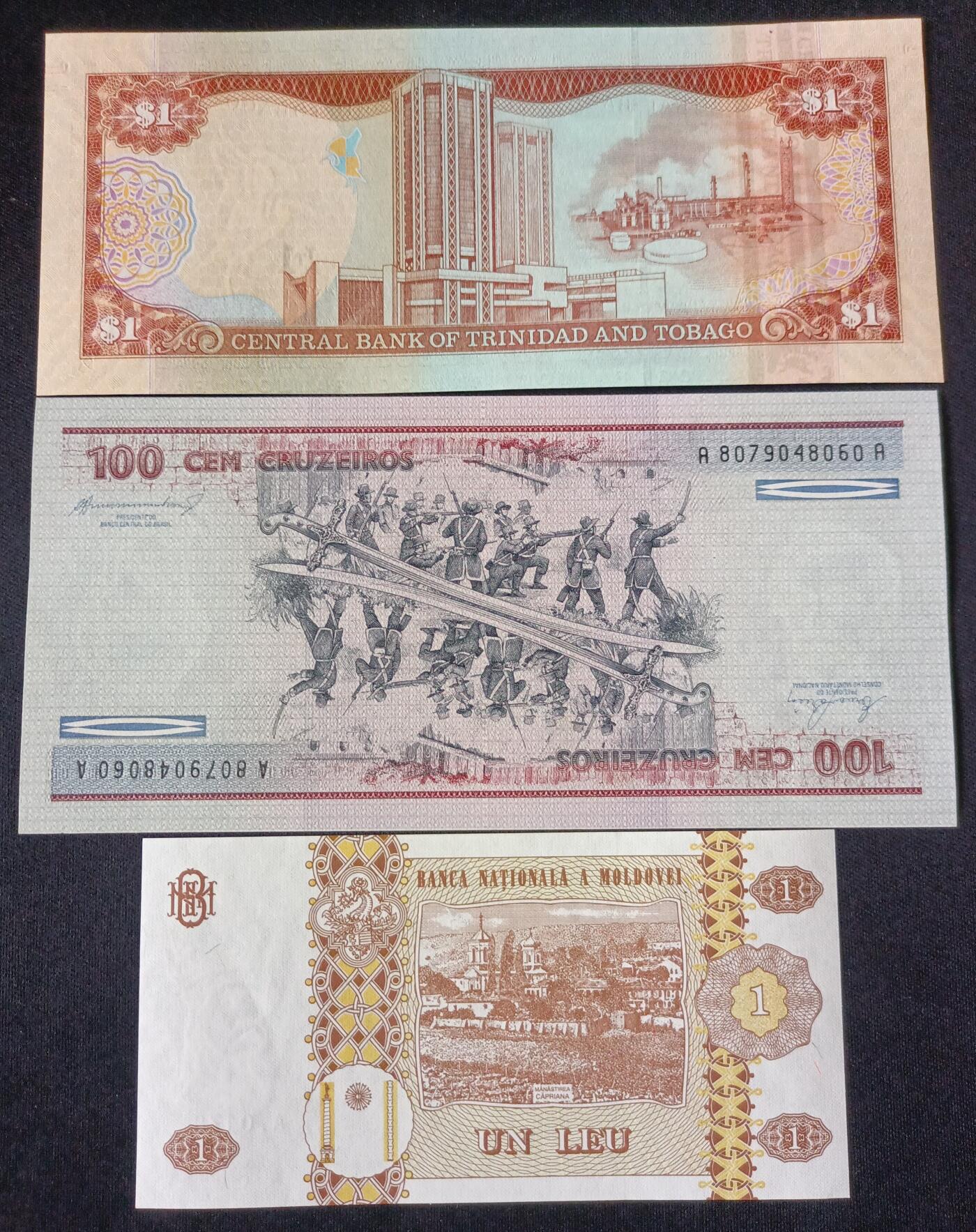 【游宝拍卖】丙午马年第20期 周六截拍 巴西 特立尼达 3张 UNC/UNC-