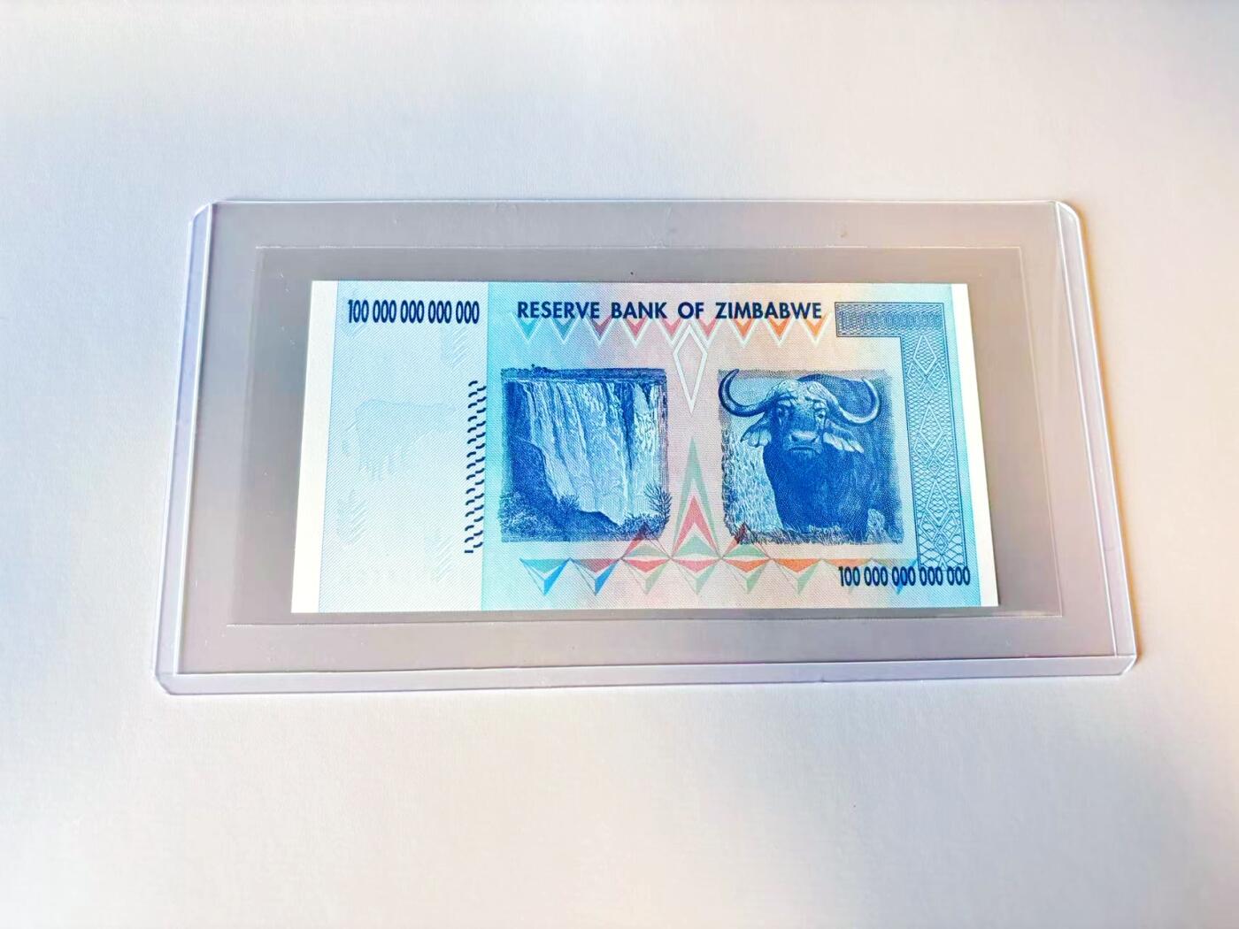 【Blue Auction】世界纸币精拍第805期——18级TOP拍卖/信誉/品质/专业/高效💫 【AA无47】津巴布韦 2008年100万亿元 全新UNC