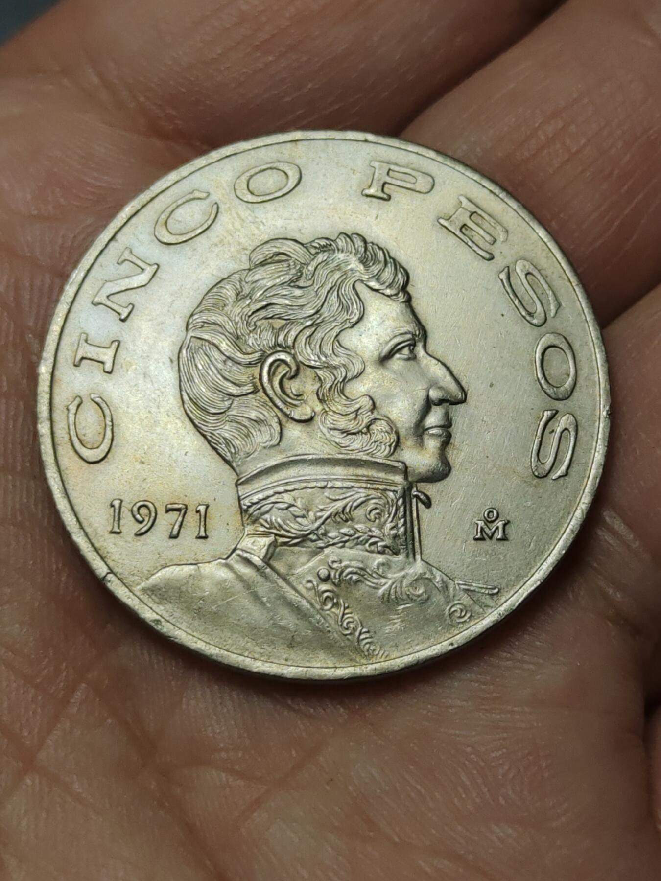 2026年第四十场(总第二百零九场）外国好品散币场(免佣金) 墨西哥🇲🇽1971年5比索