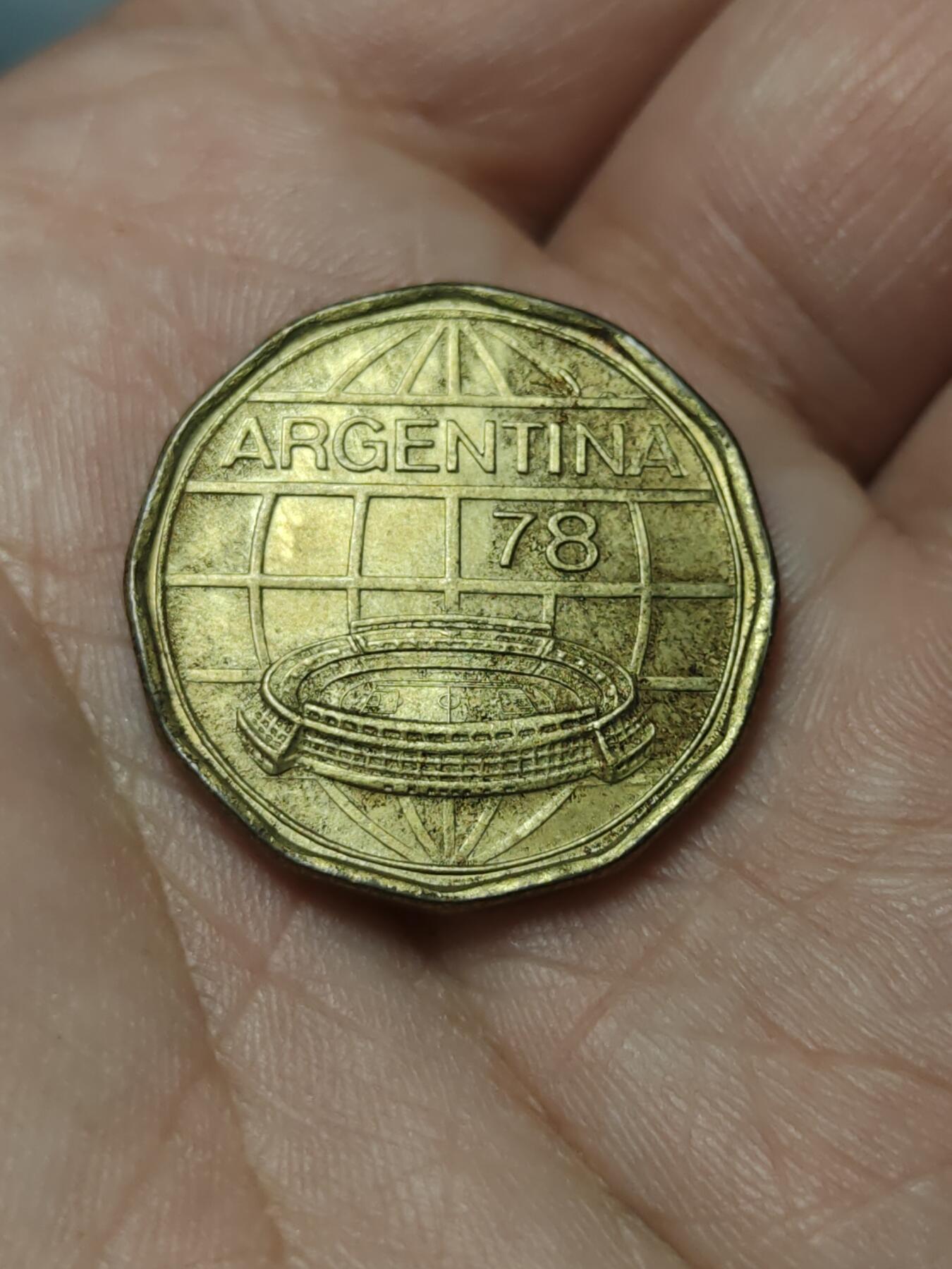 2026年第四十场(总第二百零九场）外国好品散币场(免佣金) 阿根廷🇦🇷1978年100比索(1978年阿根廷世界杯纪念币)