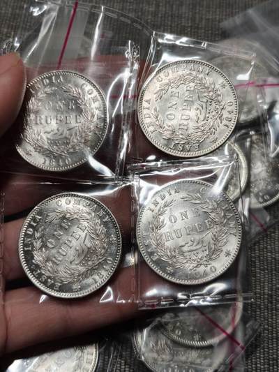 原光1840年英属印度维多利亚卢比银币批量 - 原光1840年英属印度维多利亚卢比银币批量