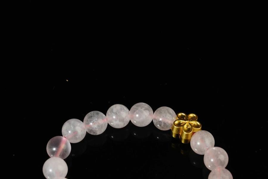 上海都达杂项专场七十二【全场包邮】 天然粉晶手串61-204