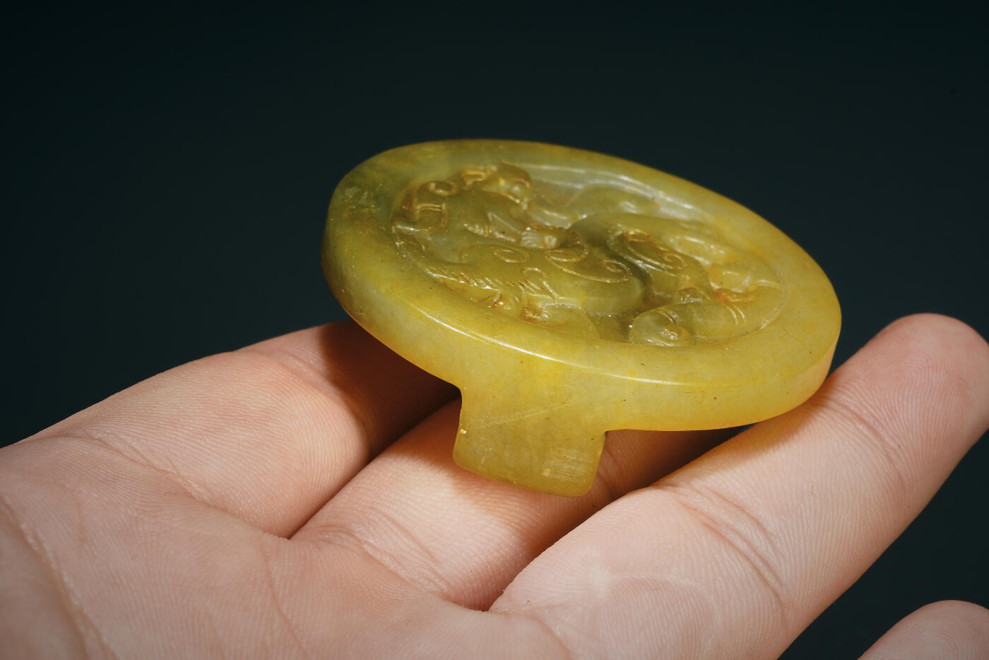 上海都达杂项专场七十二【全场包邮】 古玉螭龙玉带扣