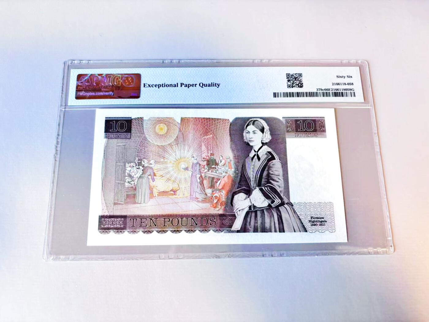 【Blue Auction】世界纸币精拍第805期——18级TOP拍卖/信誉/品质/专业/高效💫 【c版】英国 D序列 1984-86年10镑 PMG66EPQ 