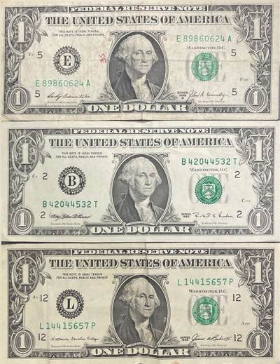 回流0405 - 1美元3枚（¥20.68）