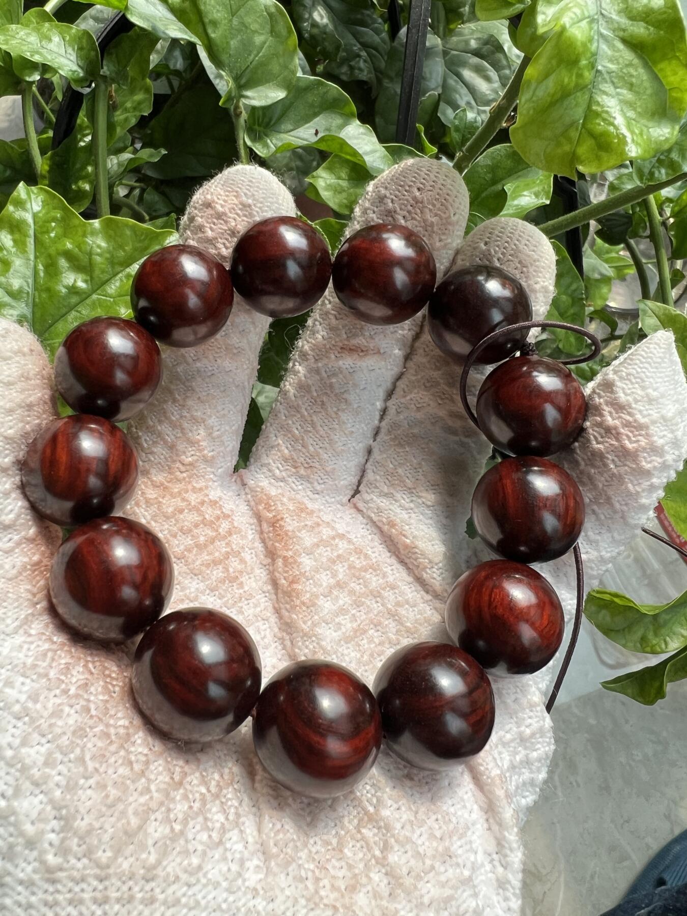 零元拍：印度小叶紫檀 1.8琴料手串。妥妥的高油高密，檀香宜人