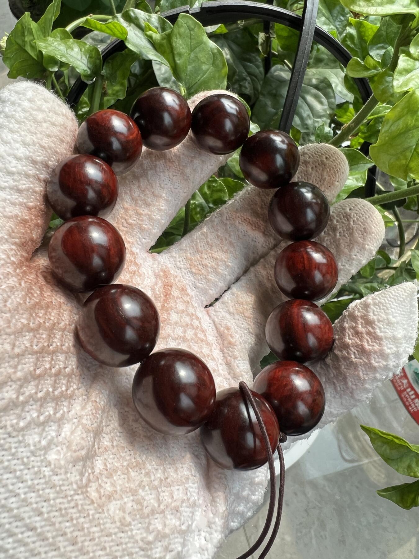 零元拍：印度小叶紫檀 1.8琴料手串。妥妥的高油高密，檀香宜人