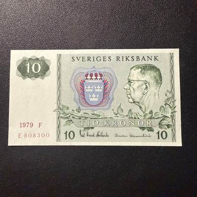 第17期  - 瑞典1979年10克朗 全新unc-