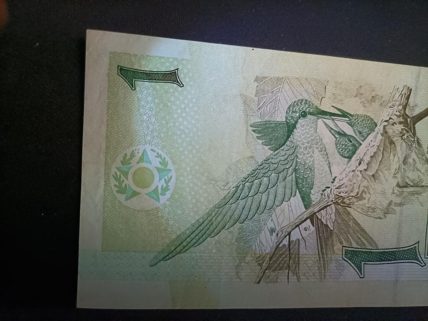 【游宝拍卖】丙午马年第20期 周六截拍 巴西-1雷亚尔【AA冠 流通普品 或为水洗 荧光反应详图3图4】