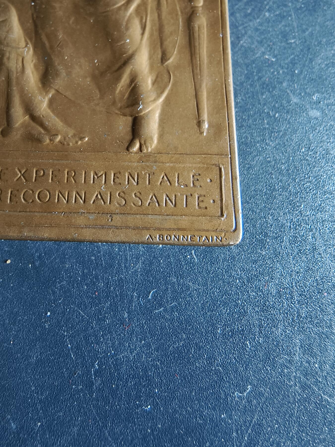 老王徽章第191期 比利时医学家朱尔·博尔代方形大铜章     博尔代医生于曾任职于法国巴斯德研究所，1919年获得了诺贝尔医学奖，被称为“免疫学之父”，享有极高声誉        尺寸70×50mm      重量124.1g