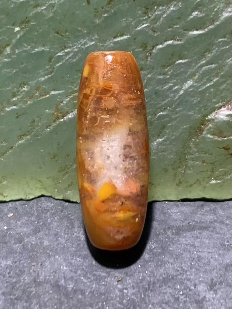 冰飘战国红玛瑙通货桶珠一颗！