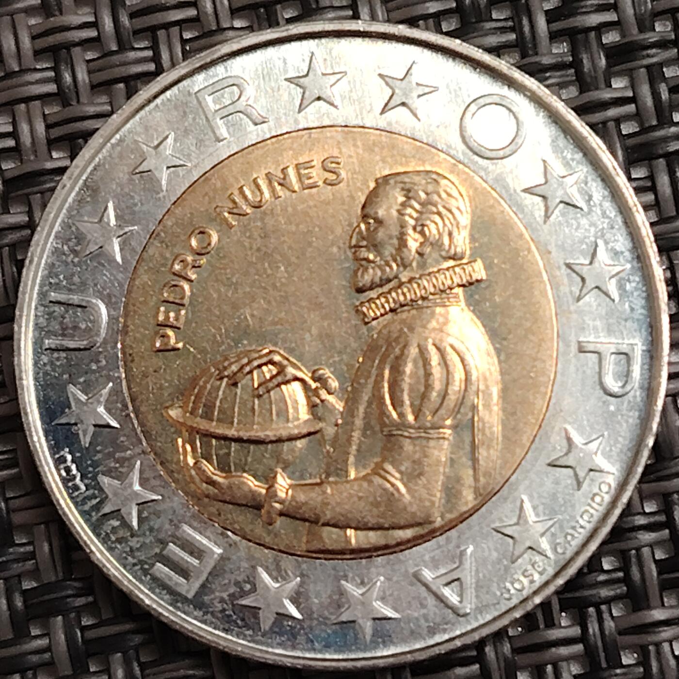 布加迪🐬～世界钱币(上海)🌾第 291 期 /  各国套币和散币 葡萄牙🇵🇹 1999年 100埃斯库多 双色币～C16