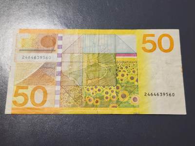 4月6号晚上8点 中外纸币自动截拍第52场 - 荷兰50原票