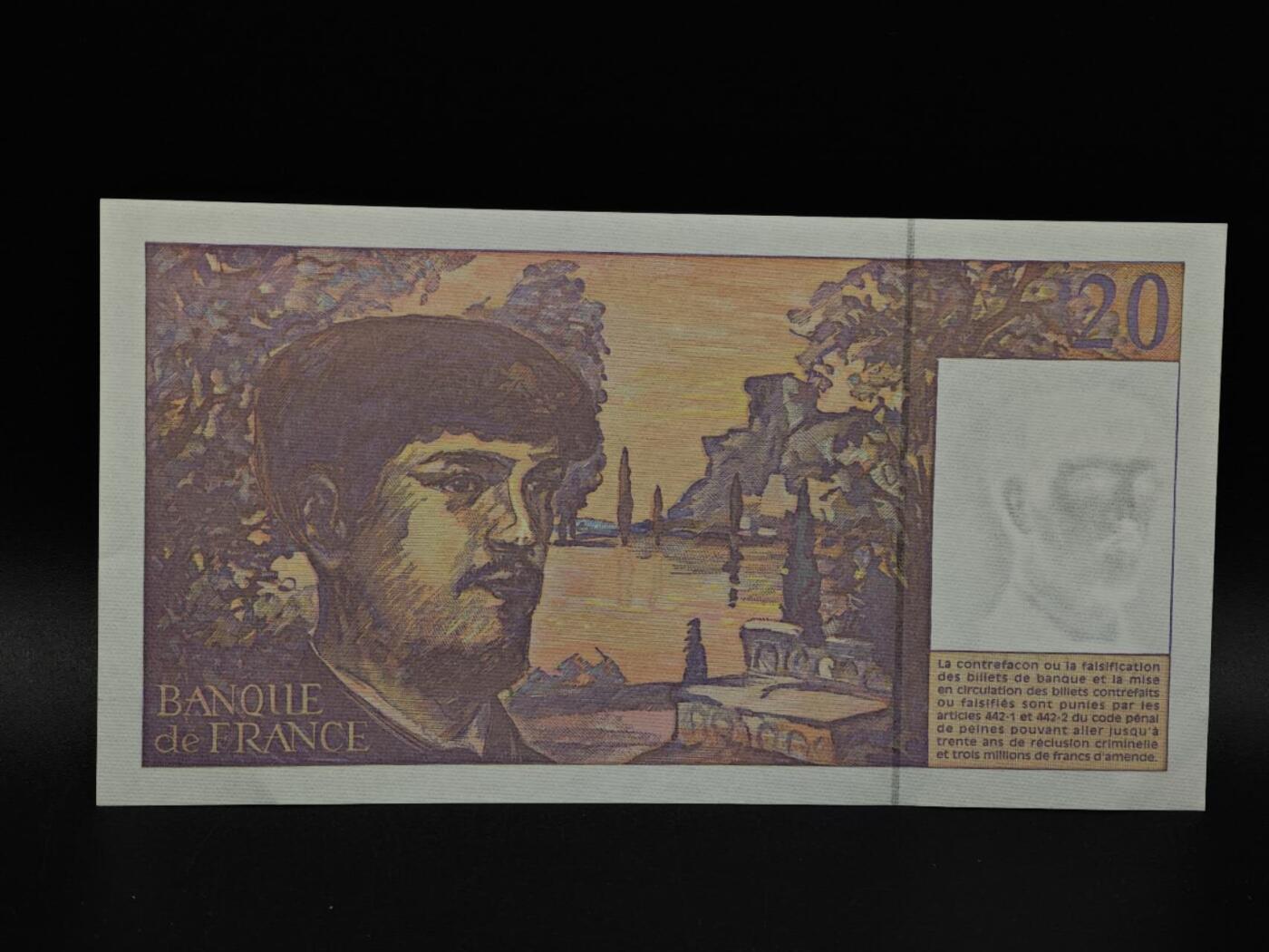  【淘币小摊】限时拍第八百九十拍   纸币场    每周一统一发货 法国1997年20法郎纸币