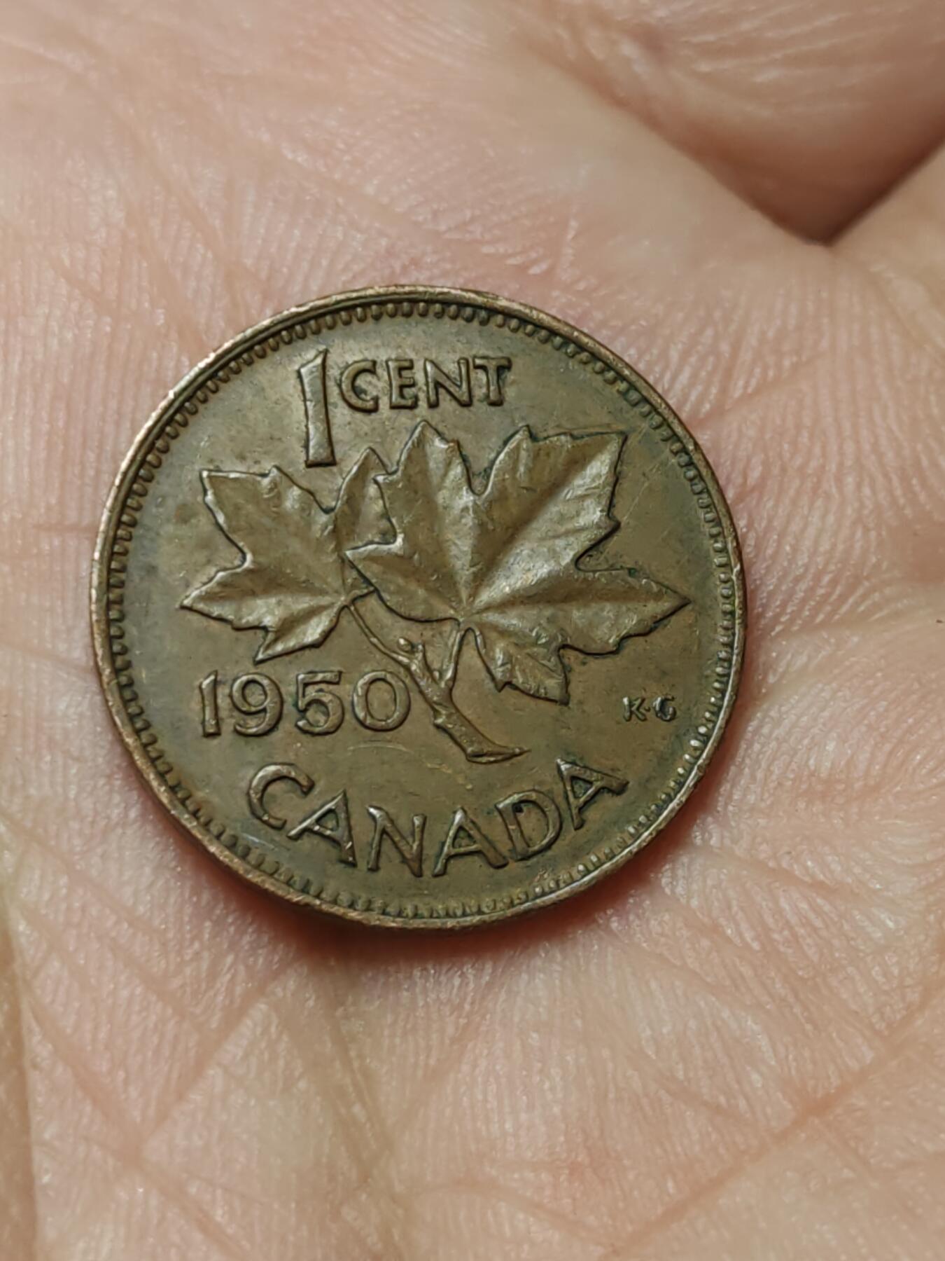 2026年第四十场(总第二百零九场）外国好品散币场(免佣金) 加拿大🇨🇦1950年1分(乔治六世第二版)