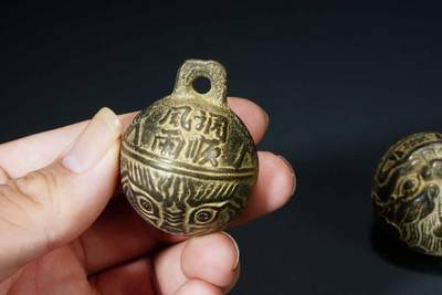 上海都达杂项专场103【全场包邮】  清代 风调雨顺铜铃铛 3件67-187