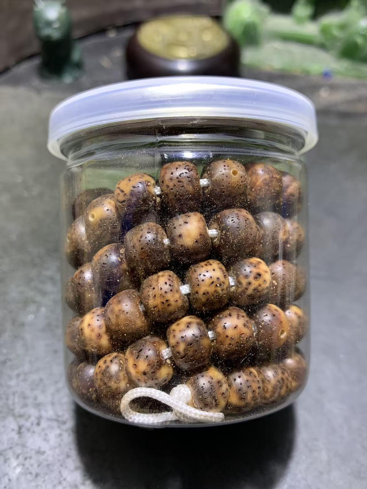 原生态9+7易拉罐108星月菩提一条，